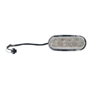 Oval LED marker light with cable and connector