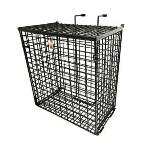 Black wire storage basket for scooters